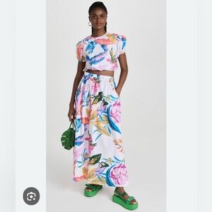 Playa Lucila Floral Maxi Skirt and Top